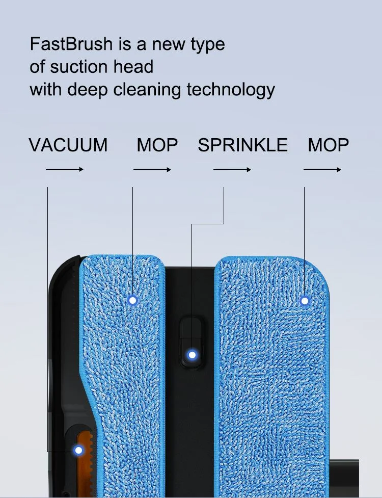Cordless Accessories Electric Dry Wet Mop Head Brush with Water Tank Fit for Dysons Vacuum Cleaner